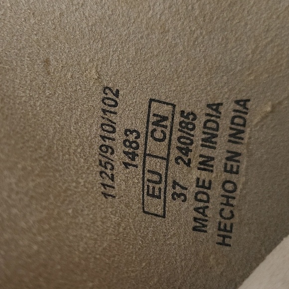 838- Zara Women's Suede Ankle Boots Tan Color Size 6.5 - Picture 10 of 13